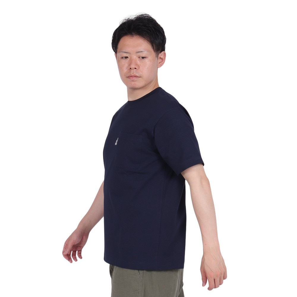 ジャックウルフスキン（JackWolfskin）（メンズ）ベーシック ポケットTシャツ 5022365-1010