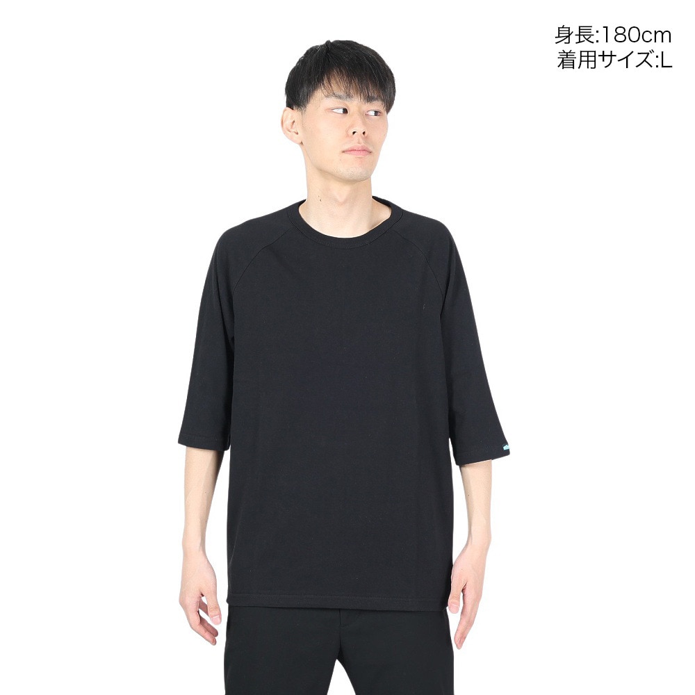 カブー（KAVU）（メンズ）ソリッド ベースボール Tシャツ 19821823 BLK