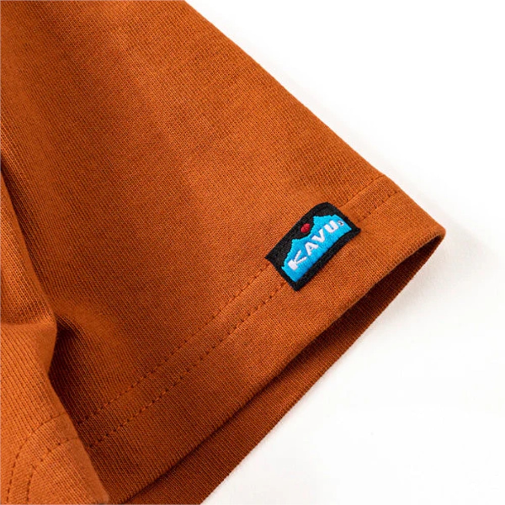 カブー（KAVU）（メンズ）サークルロゴ Tシャツ オレンジ 19821827 ORG