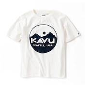 カブー（KAVU）（メンズ）サークルロゴ Tシャツ ホワイト 19821827 WHT