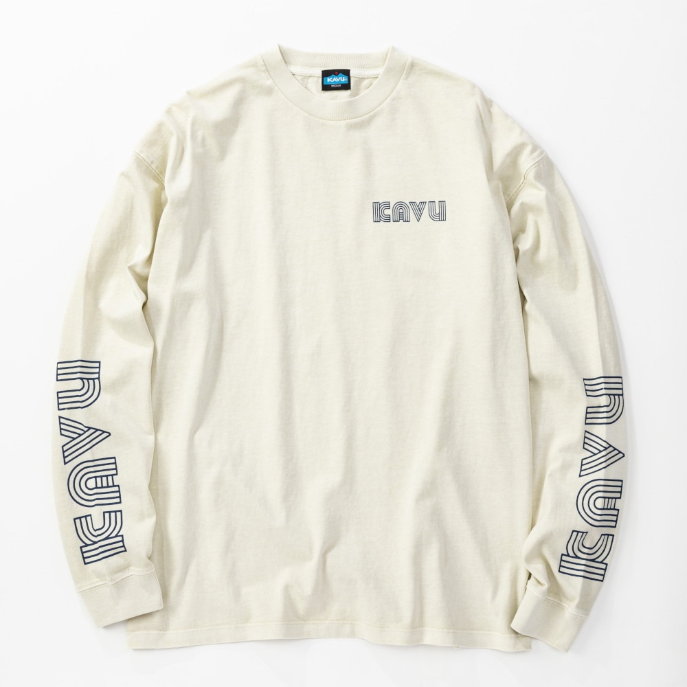 カブー（KAVU）（メンズ）スリーブプリント ロングスリーブTシャツ 19822010  IVR