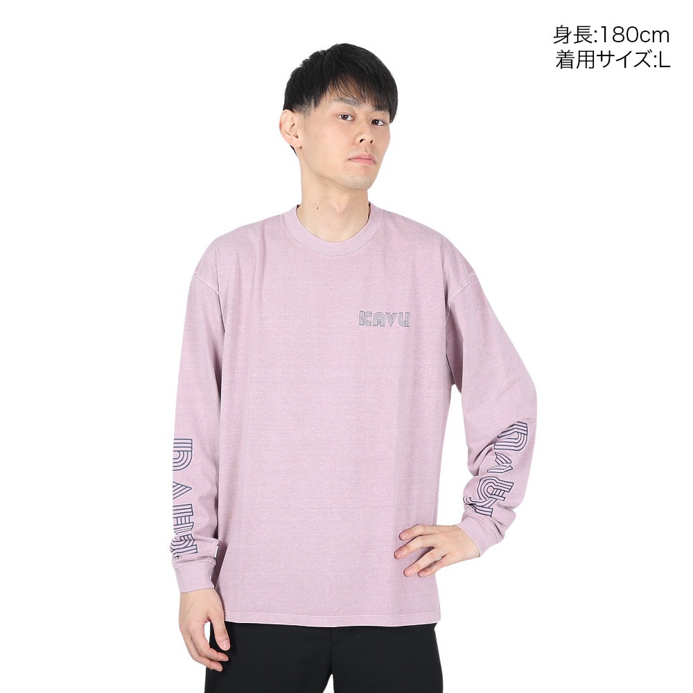カブー（KAVU）（メンズ）スリーブプリント ロングスリーブTシャツ 19822010 PNK