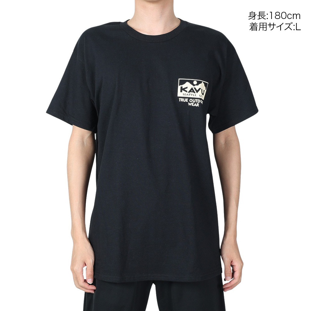 カブー（KAVU）（メンズ）トゥルーロゴ Tシャツ 19822032 BLK