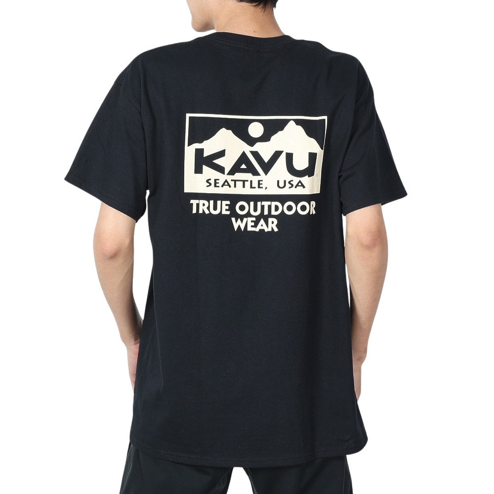 カブー（KAVU）（メンズ）トゥルーロゴ Tシャツ 19822032 BLK