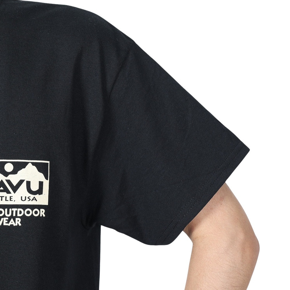 カブー（KAVU）（メンズ）トゥルーロゴ Tシャツ 19822032 BLK