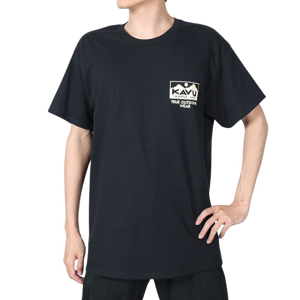 カブー（KAVU）（メンズ）トゥルーロゴ Tシャツ 19822032 BLK