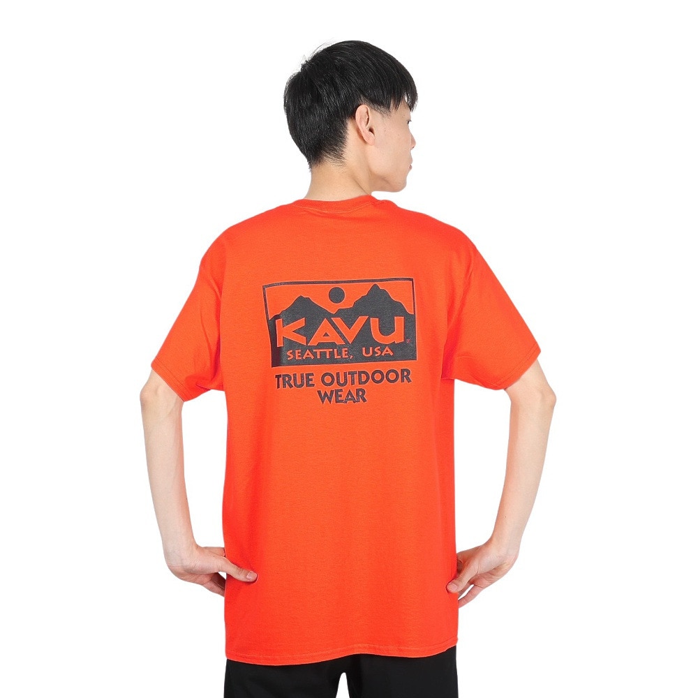 カブー（KAVU）（メンズ）トゥルーロゴ Tシャツ 19822032 ORG