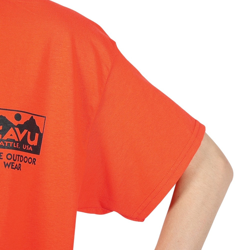 カブー（KAVU）（メンズ）トゥルーロゴ Tシャツ 19822032 ORG