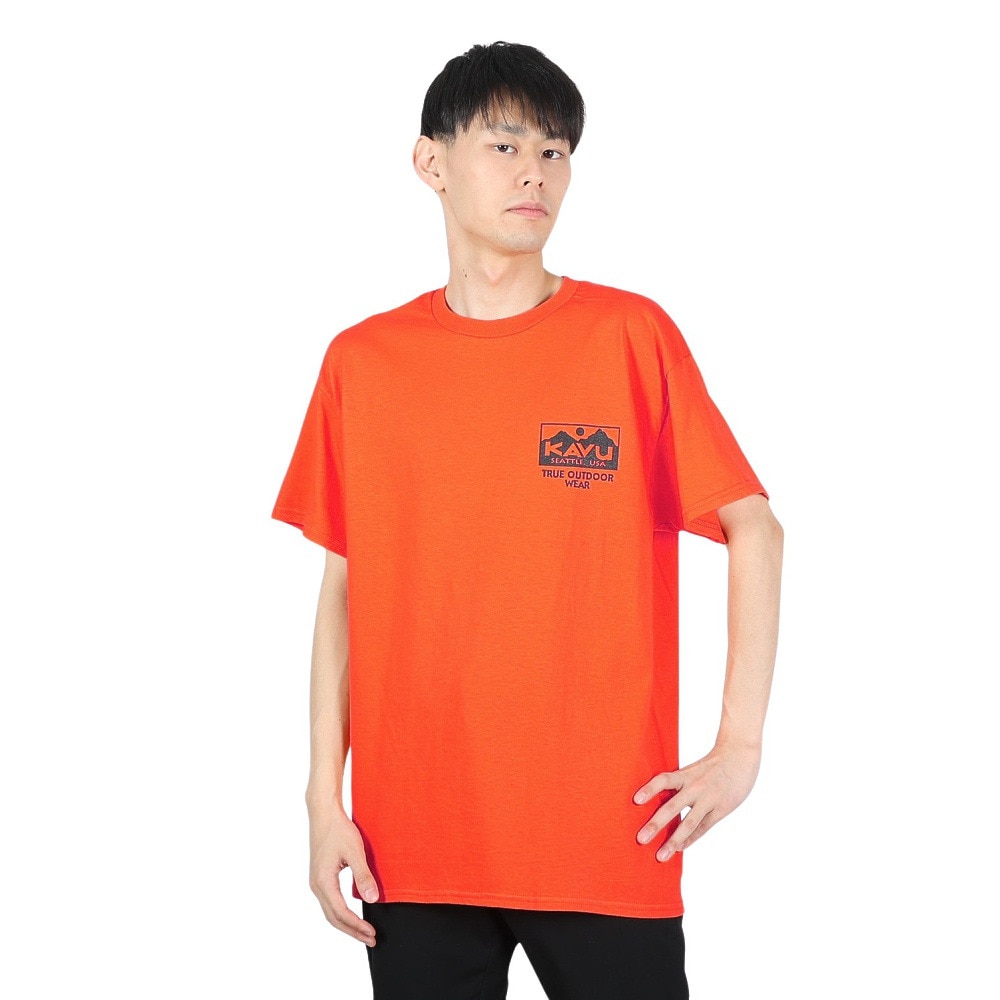 カブー（KAVU）（メンズ）トゥルーロゴ Tシャツ 19822032 ORG