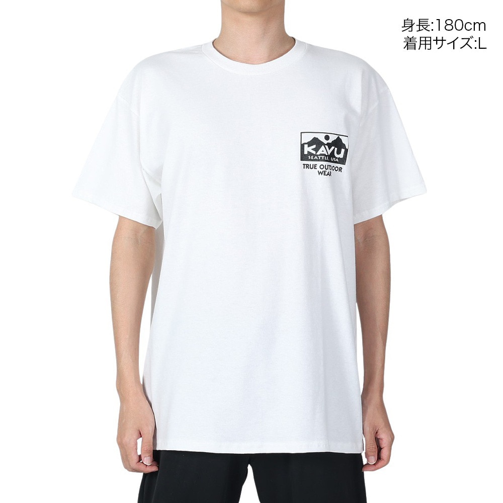 カブー（KAVU）（メンズ）トゥルーロゴ Tシャツ 19822032 WHT