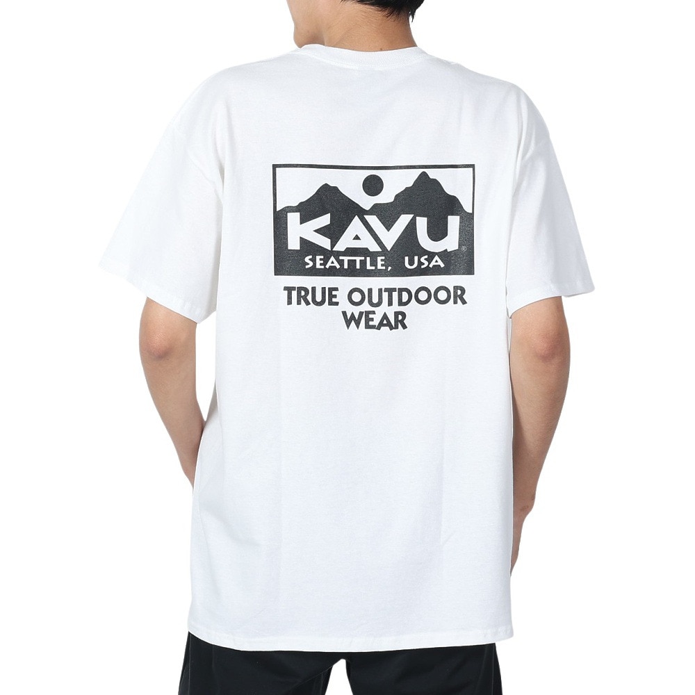 カブー（KAVU）（メンズ）トゥルーロゴ Tシャツ 19822032 WHT