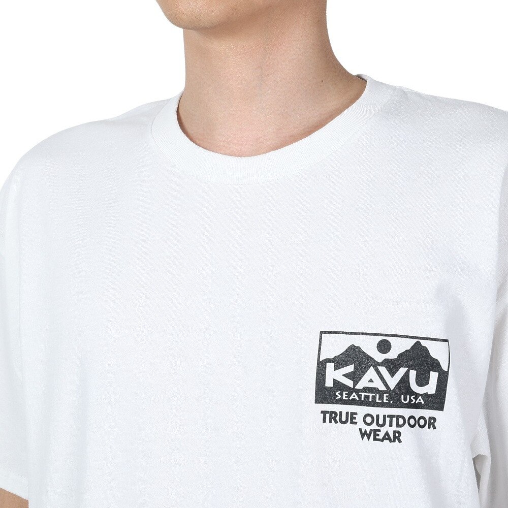 カブー（KAVU）（メンズ）トゥルーロゴ Tシャツ 19822032 WHT