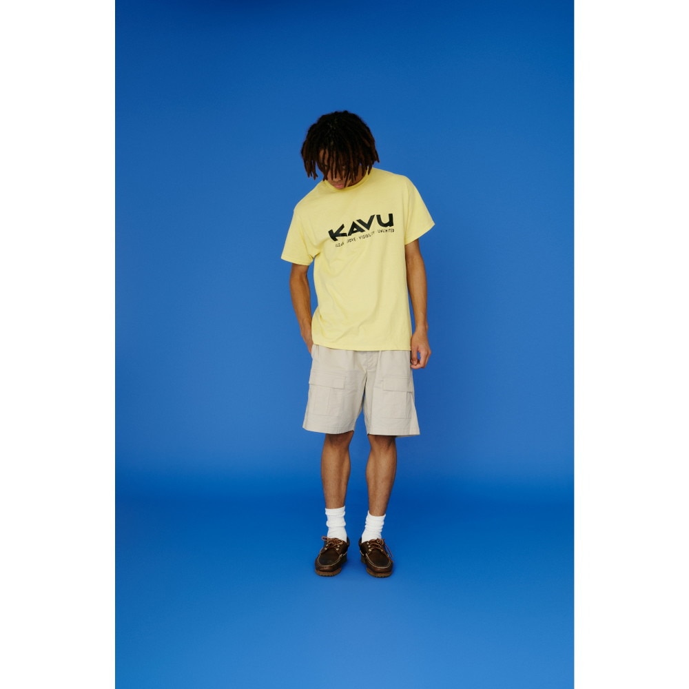 カブー（KAVU）（メンズ）シンプルロゴ Tシャツ 19822033 CRN