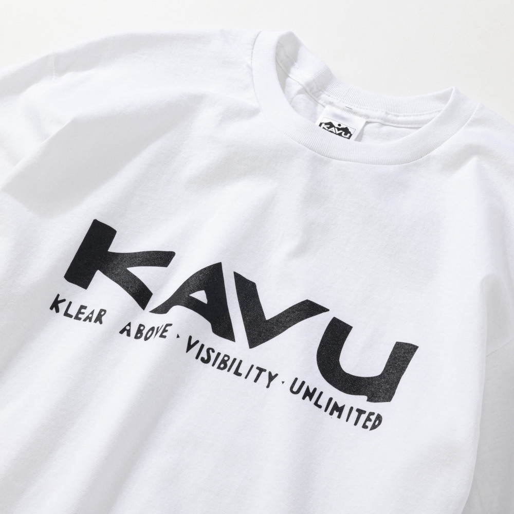 カブー（KAVU）（メンズ）シンプルロゴ Tシャツ 19822033 WHT