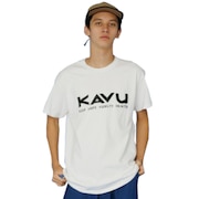 カブー（KAVU）（メンズ）シンプルロゴ Tシャツ 19822033 WHT