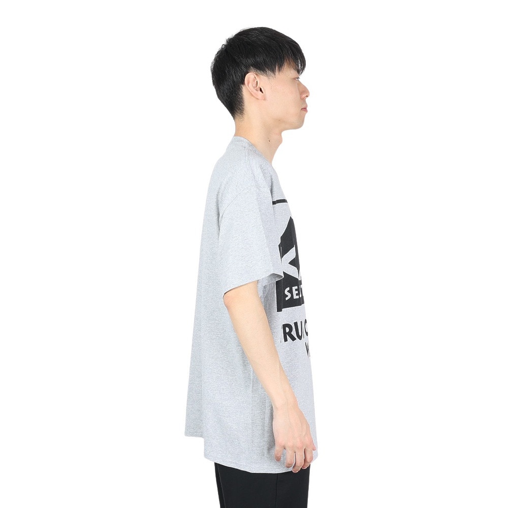 カブー（KAVU）（メンズ、レディース）半袖Tシャツ カットソー ビッグロゴ Tシャツ XLサイズ スポーツグレー 19822034033009