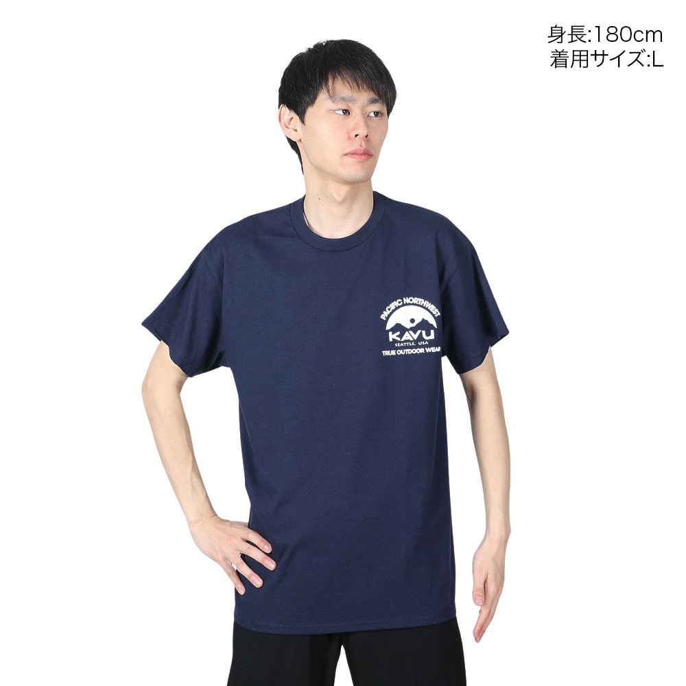 カブー（KAVU）（メンズ）シアトルロゴTシャツ 19822036 NVY