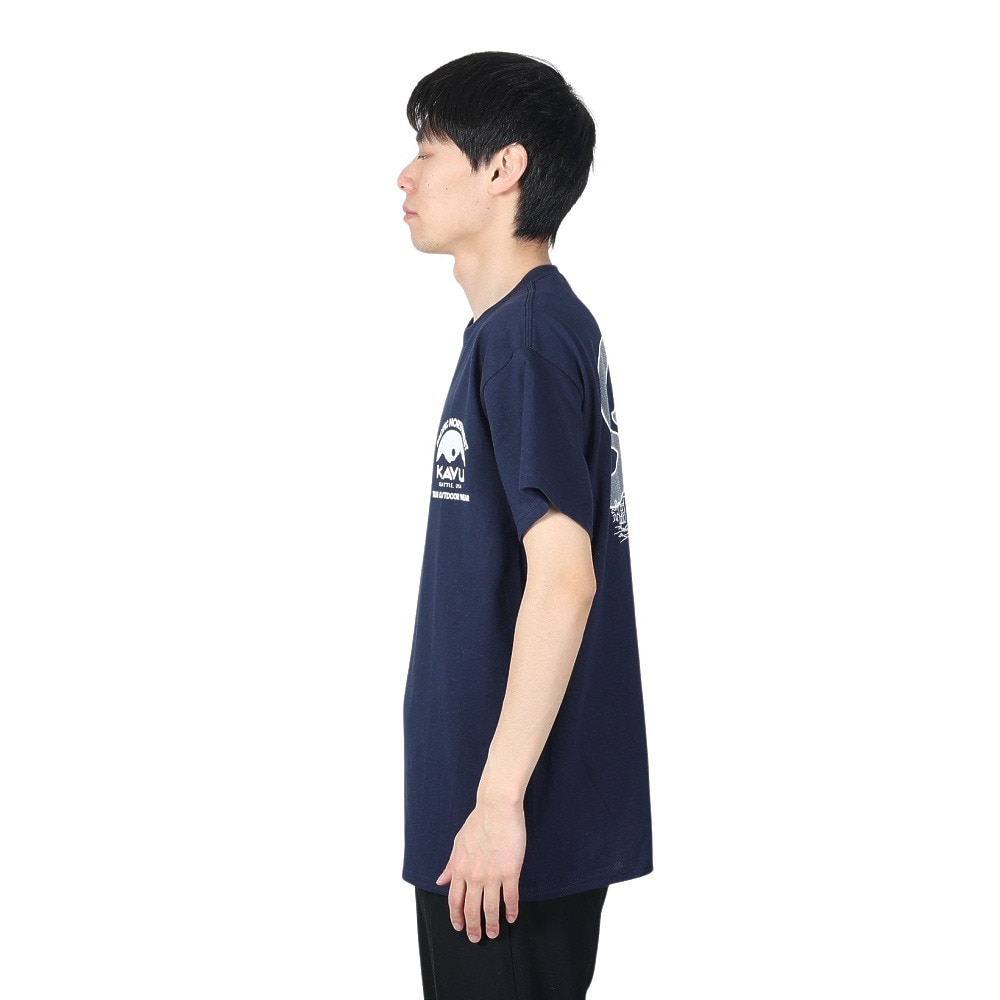 カブー（KAVU）（メンズ）シアトルロゴTシャツ 19822036 NVY