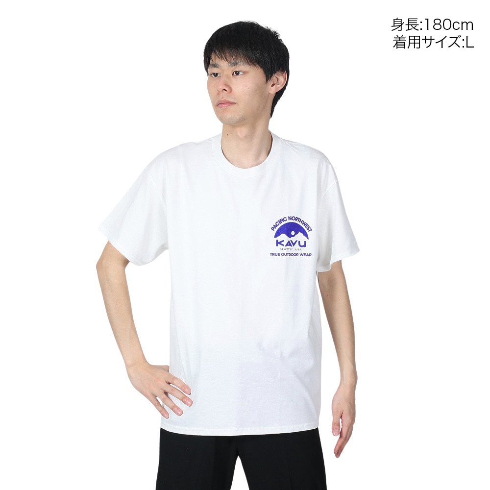 カブー（KAVU）（メンズ）シアトルロゴTシャツ 19822036 WHT