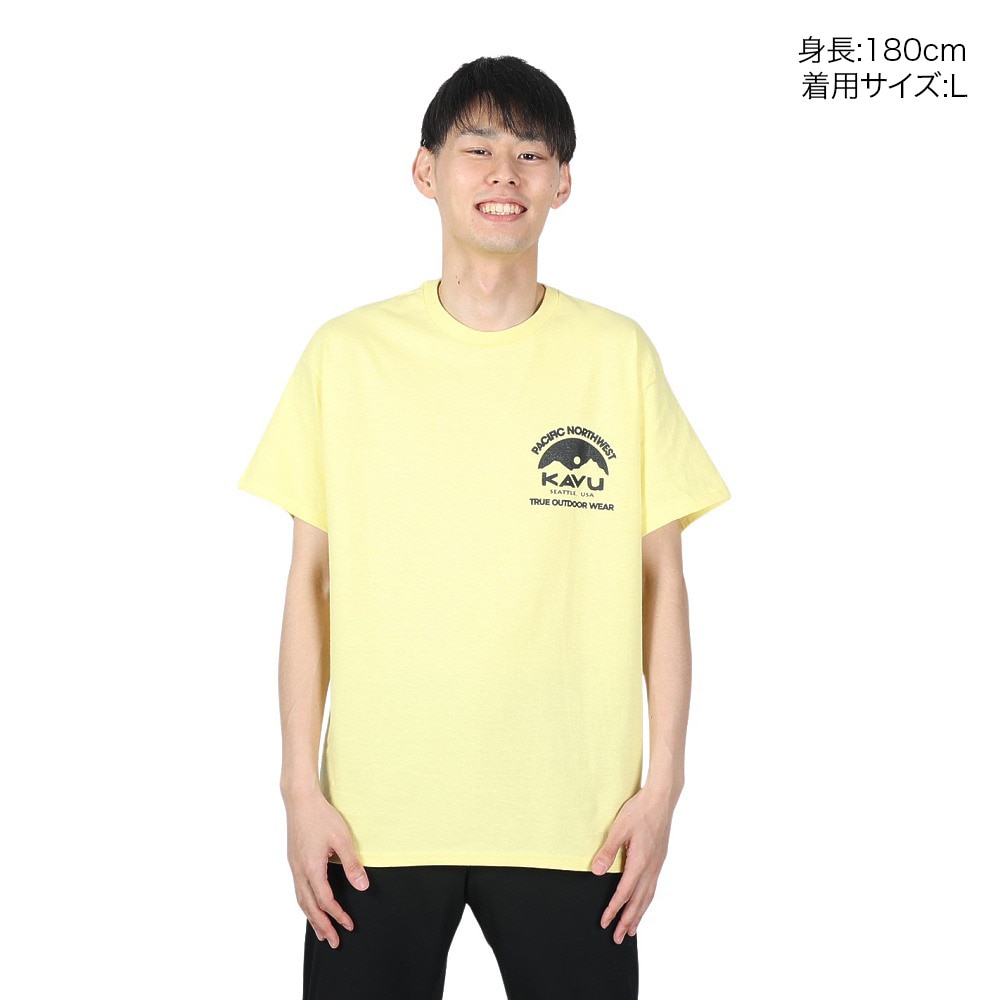 カブー（KAVU）（キッズ）パシフィックノースウェスト Tシャツ コーンシルク 19822037 CSK