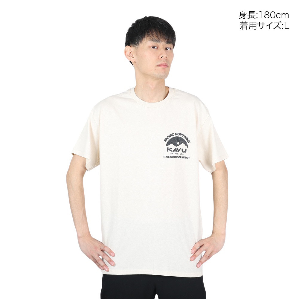 カブー（KAVU）（キッズ）パシフィックノースウェスト Tシャツ ナチュラル 19822037 NTL