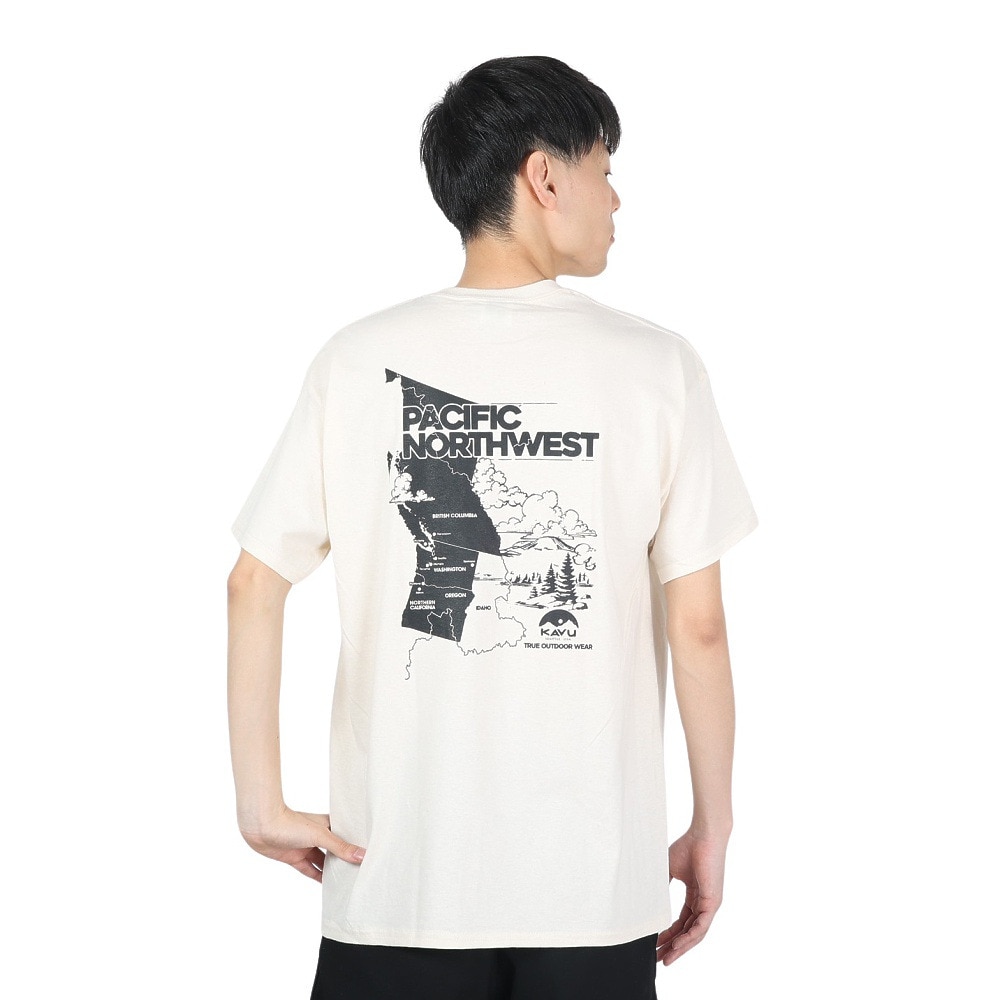 カブー（KAVU）（キッズ）パシフィックノースウェスト Tシャツ ナチュラル 19822037 NTL