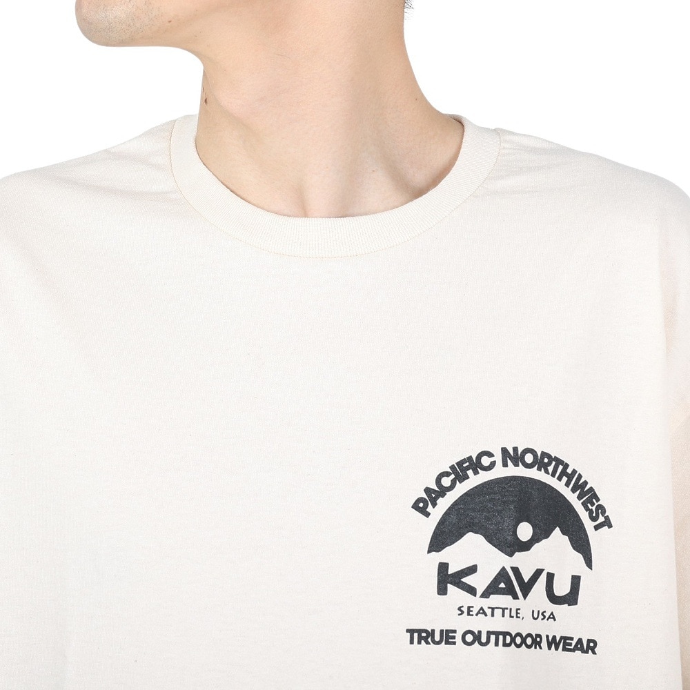 カブー（KAVU）（キッズ）パシフィックノースウェスト Tシャツ ナチュラル 19822037 NTL