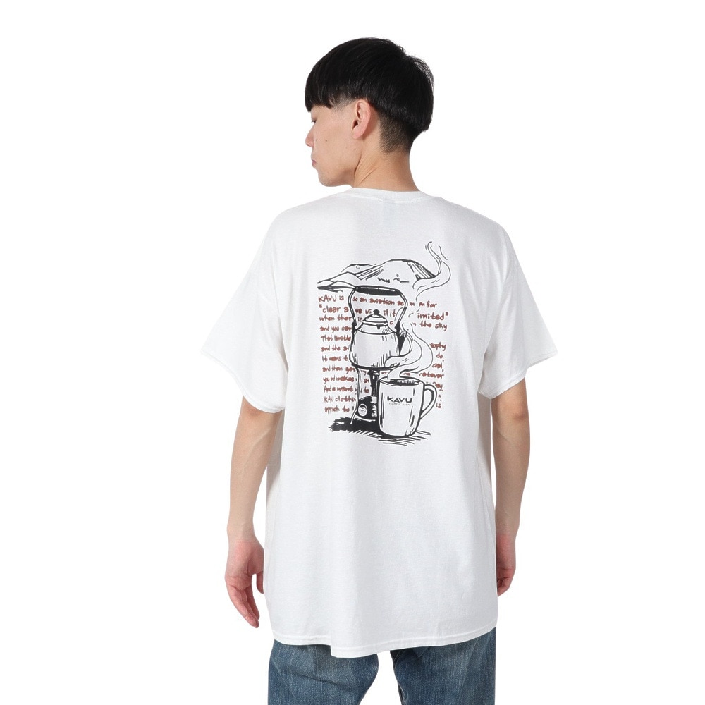 カブー（KAVU）（メンズ）コーヒーTシャツ 19822045 WHT