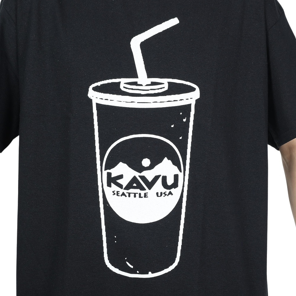 カブー（KAVU）（メンズ、レディース）半袖Tシャツ カットソー ラージシェイク Tシャツ ブラック 19822046 BLK