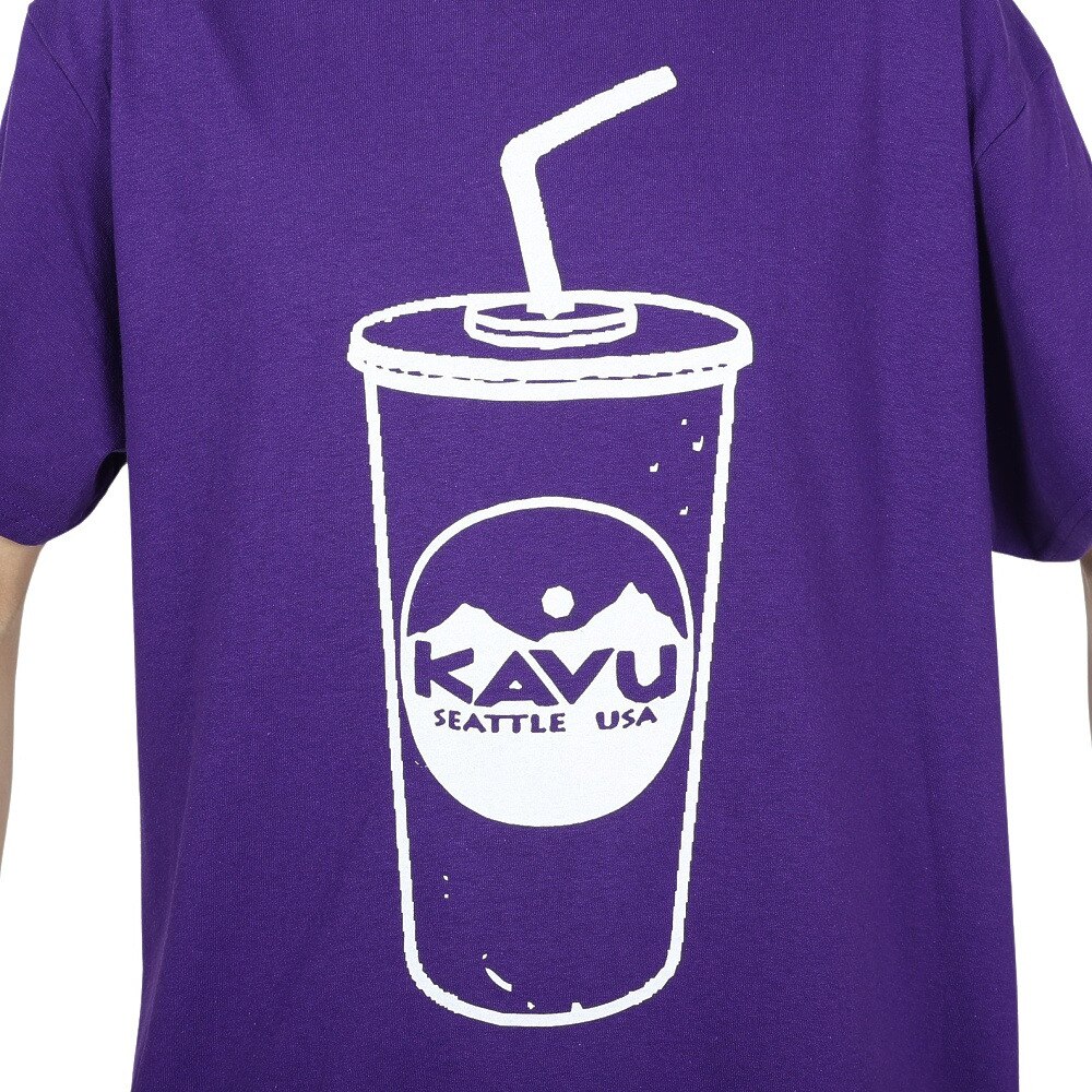カブー（KAVU）（メンズ、レディース）半袖Tシャツ カットソー ラージシェイク Tシャツ パープル 19822046 PPL