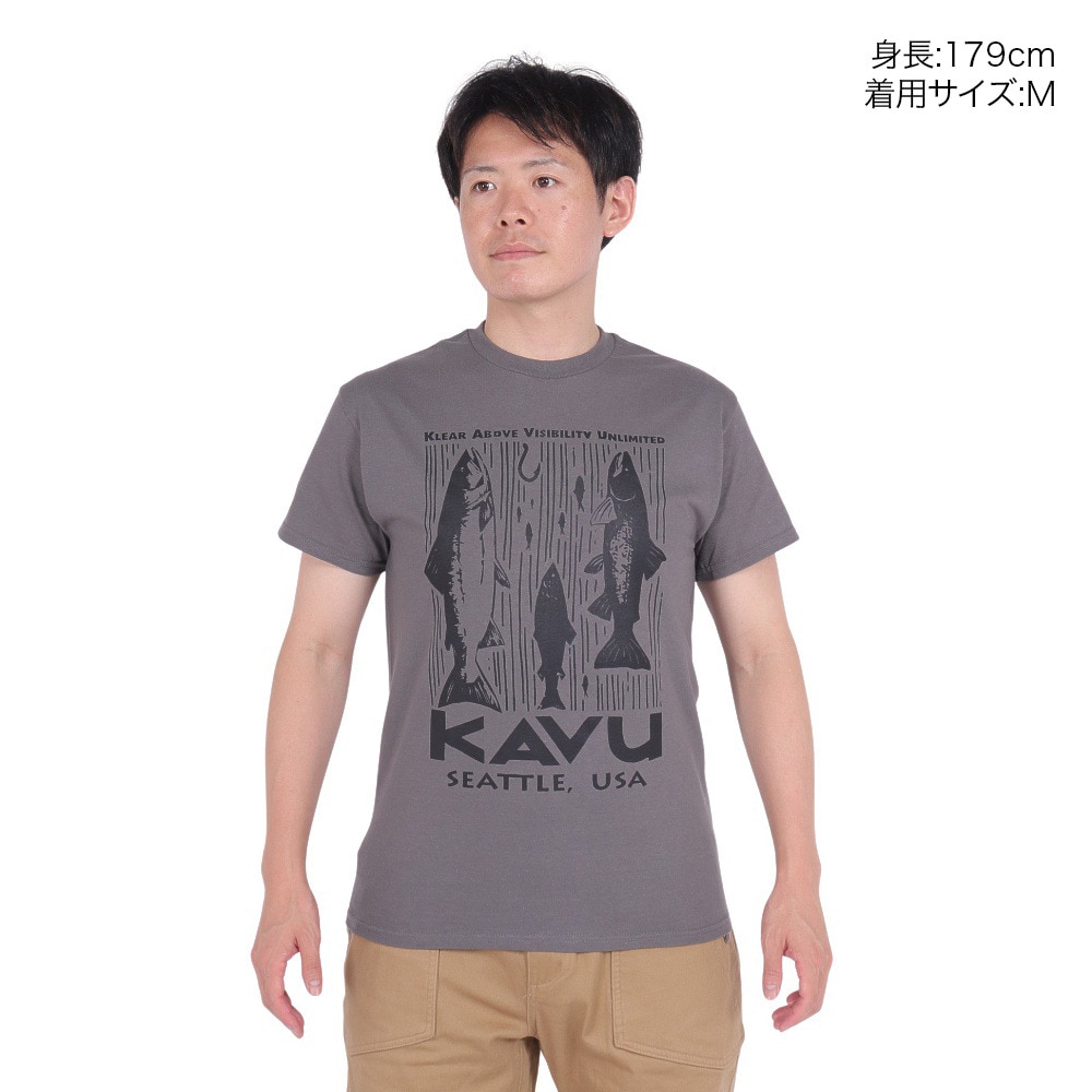 カブー（KAVU）（メンズ）サーモン半袖Tシャツ 19822053 CCL
