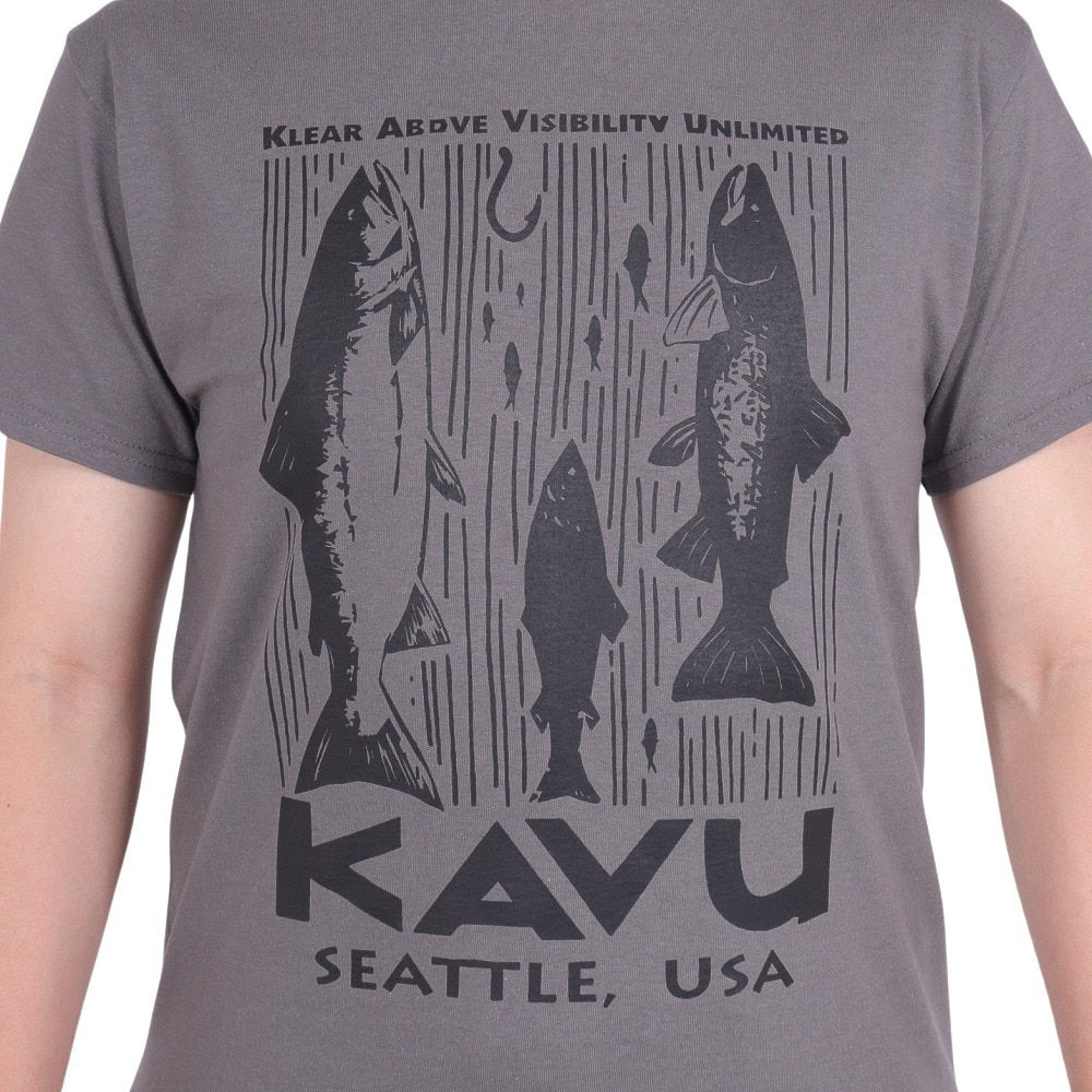 カブー（KAVU）（メンズ）サーモン半袖Tシャツ 19822053 CCL