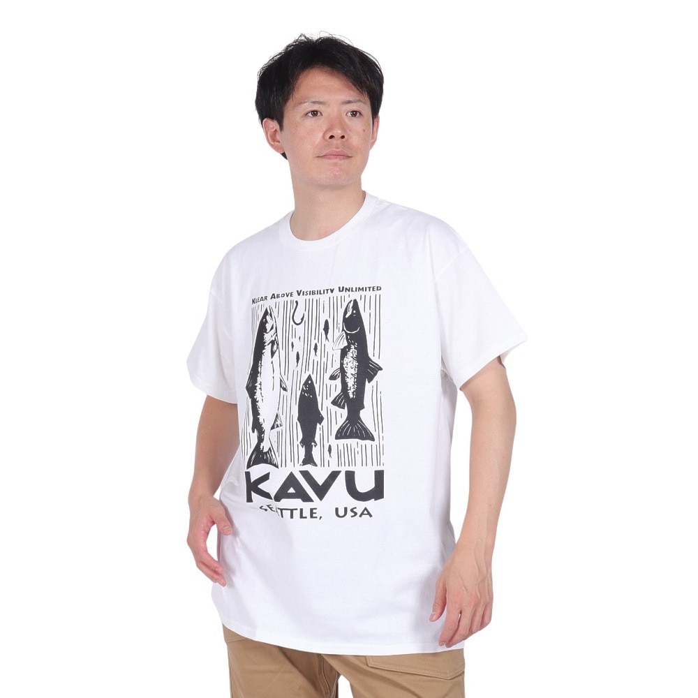 カブー（KAVU）（メンズ）サーモンTee 19822053 WHT