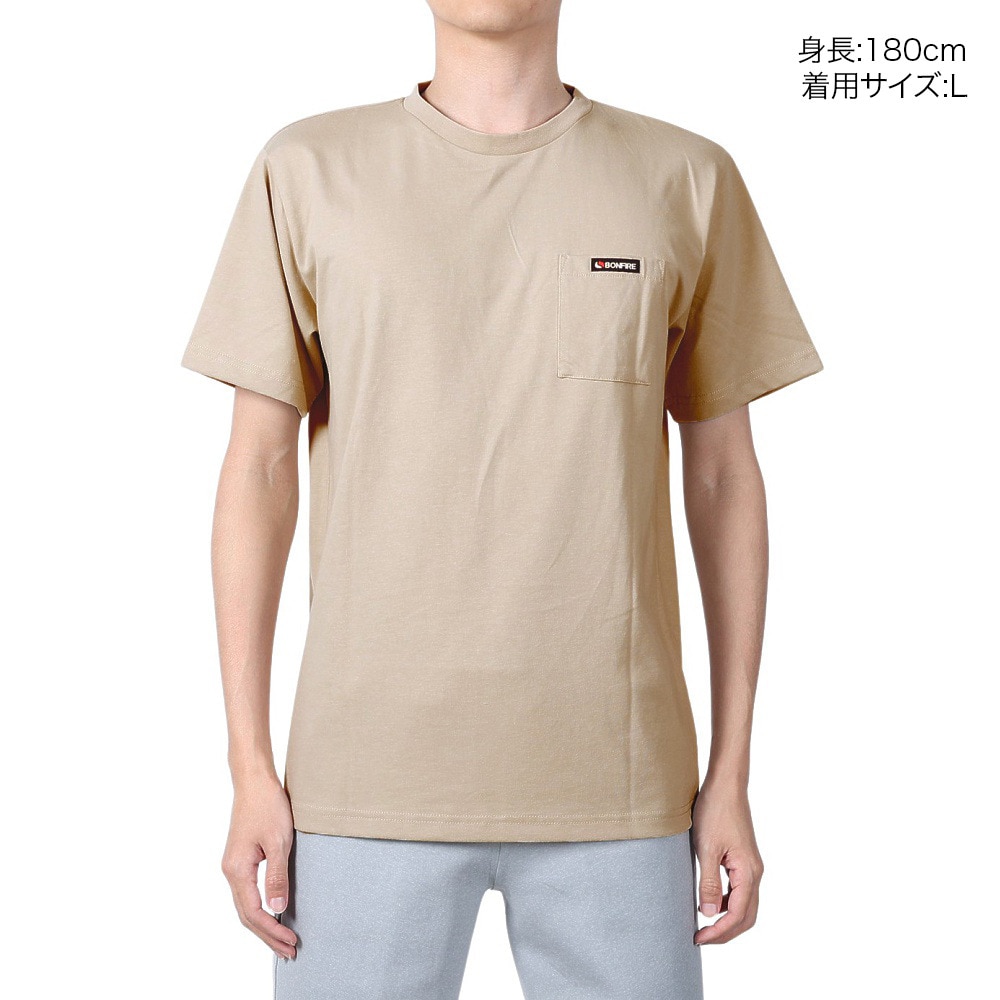 ボンファイア（Bonfire）（メンズ）MT.HOOD 半袖Tシャツ 50BNF4SCD2306 SBEG