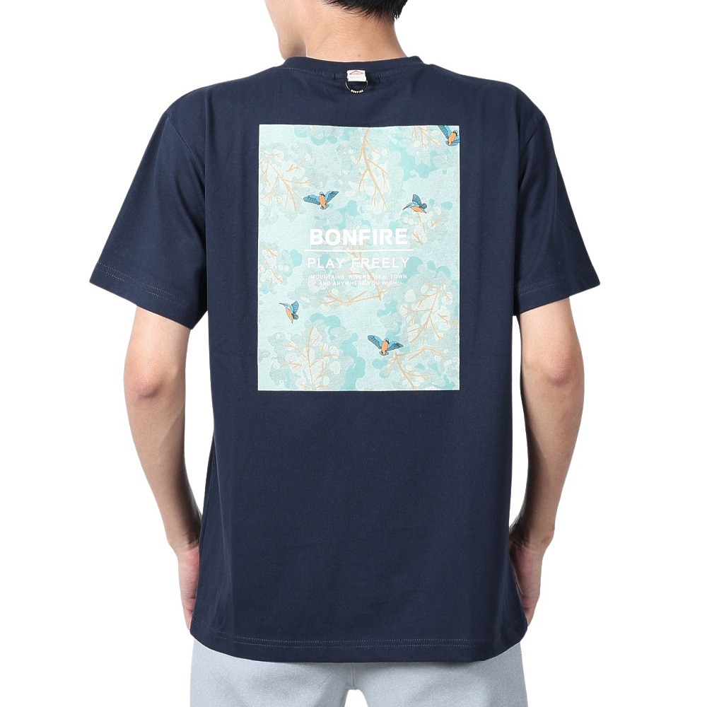 ボンファイア（Bonfire）（メンズ）HUMMINGBIRD 半袖Tシャツ 50BNF4SCD2307 NVY