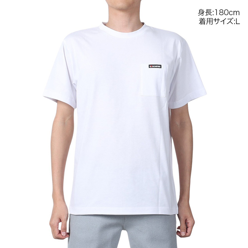 ボンファイア（Bonfire）（メンズ）HUMMINGBIRD 半袖Tシャツ 50BNF4SCD2307 WHT