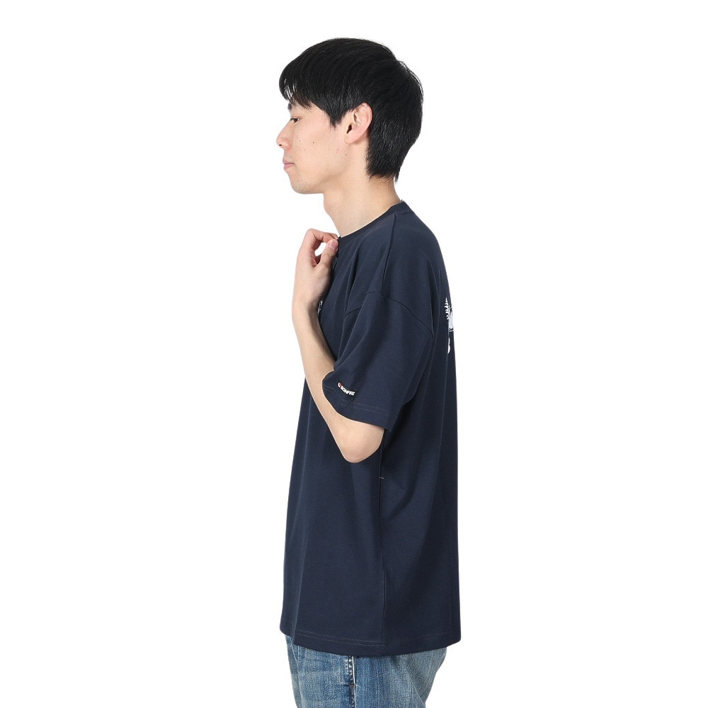 ボンファイア（Bonfire）（メンズ）BACK MOUNTAIN 半袖Tシャツ 50BNF4SCD2308 NVY