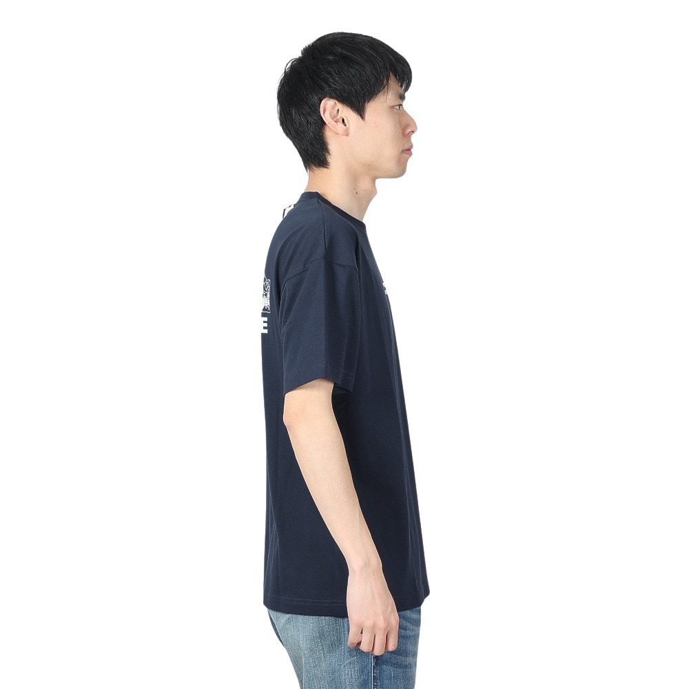 ボンファイア（Bonfire）（メンズ）BACK MOUNTAIN 半袖Tシャツ 50BNF4SCD2308 NVY