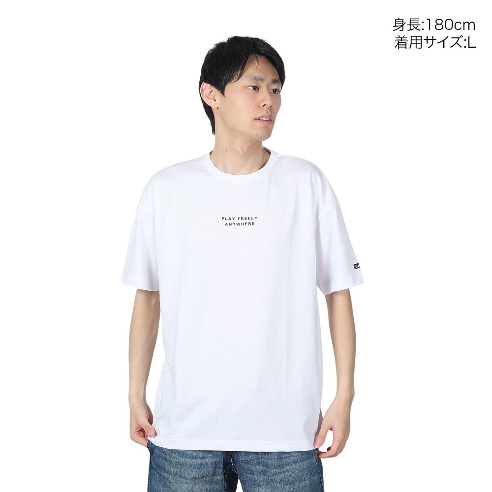 ボンファイア（Bonfire）（メンズ）BACK MOUNTAIN 半袖Tシャツ 50BNF4SCD2308 WHT