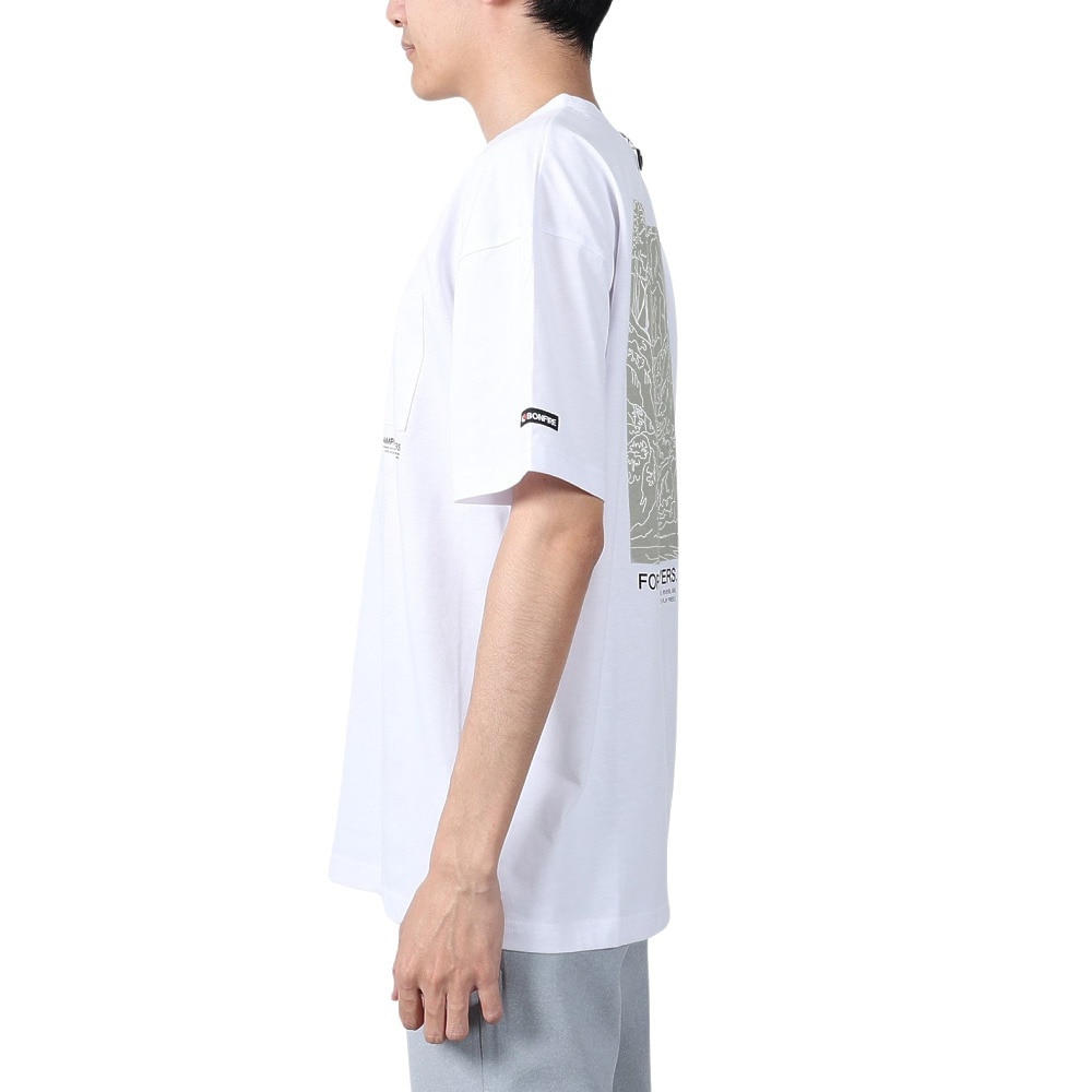 ボンファイア（Bonfire）（メンズ）WATERFALL 半袖Tシャツ 50BNF4SCD2309 WHT