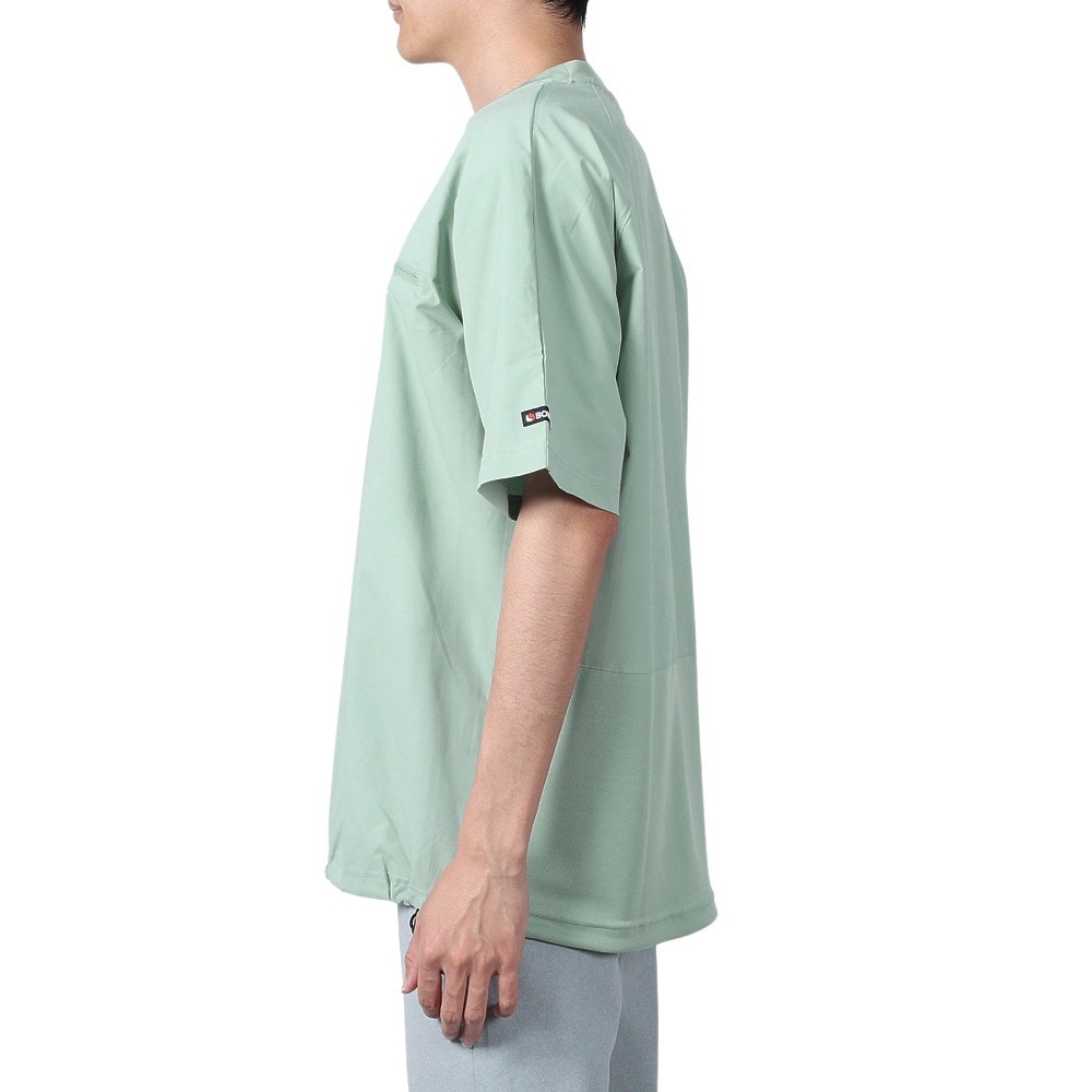 ボンファイア（Bonfire）（メンズ）速乾 撥水 ストレッチ BACKMESH.P 半袖 Tシャツ 50BNF4SCD2312 MNT ミント ポケッタブル