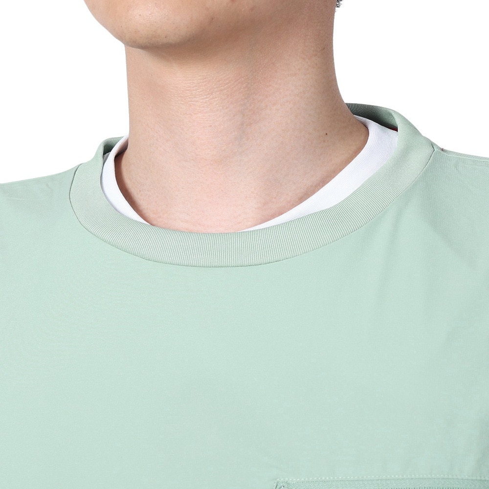 ボンファイア（Bonfire）（メンズ）速乾 撥水 ストレッチ BACKMESH.P 半袖 Tシャツ 50BNF4SCD2312 MNT ミント ポケッタブル
