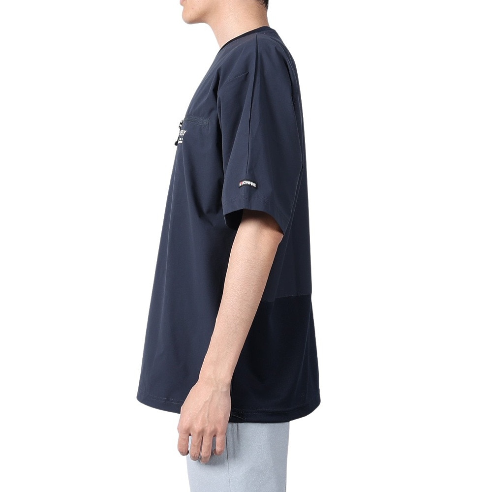 ボンファイア（Bonfire）（メンズ）速乾 撥水 ストレッチ BACKMESH.P 半袖 Tシャツ 50BNF4SCD2312 NVY ネイビー ポケッタブル