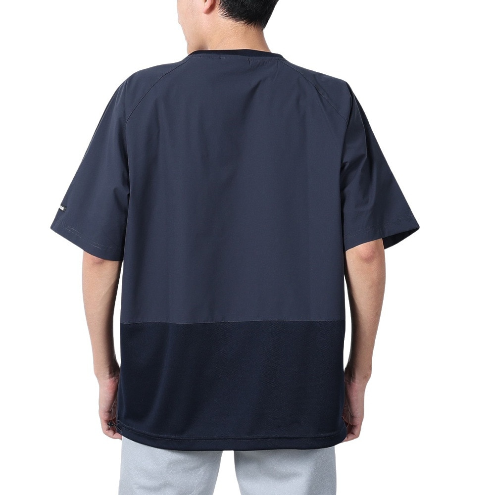 ボンファイア（Bonfire）（メンズ）速乾 撥水 ストレッチ BACKMESH.P 半袖 Tシャツ 50BNF4SCD2312 NVY ネイビー ポケッタブル