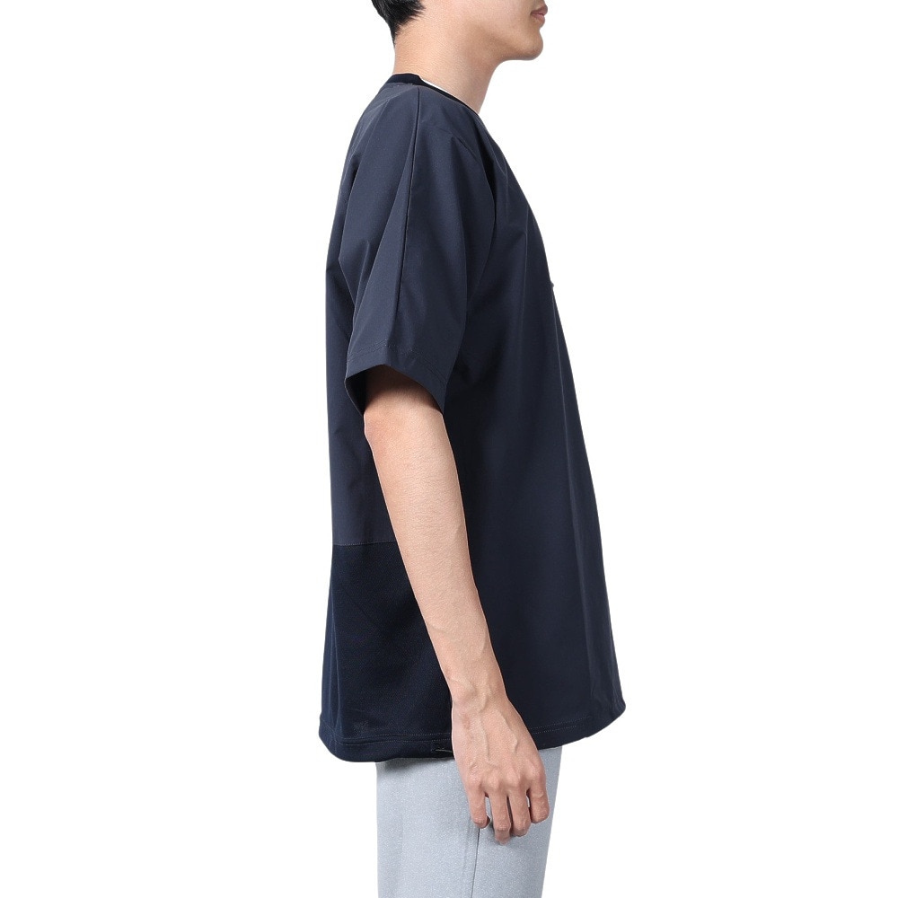 ボンファイア（Bonfire）（メンズ）速乾 撥水 ストレッチ BACKMESH.P 半袖 Tシャツ 50BNF4SCD2312 NVY ネイビー ポケッタブル