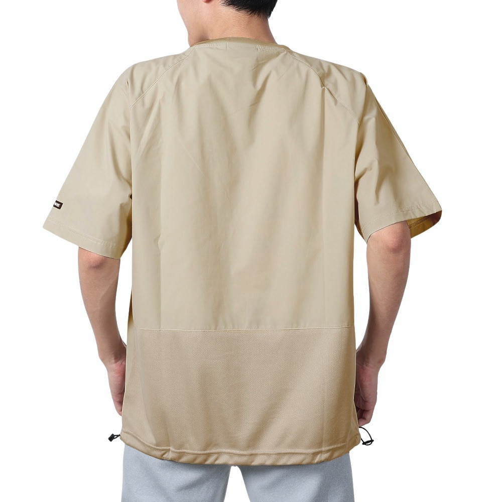 ボンファイア（Bonfire）（メンズ）速乾 撥水 ストレッチ BACKMESH.P 半袖Tシャツ 50BNF4SCD2312 SBEG サンドベージュ ポケッタブル