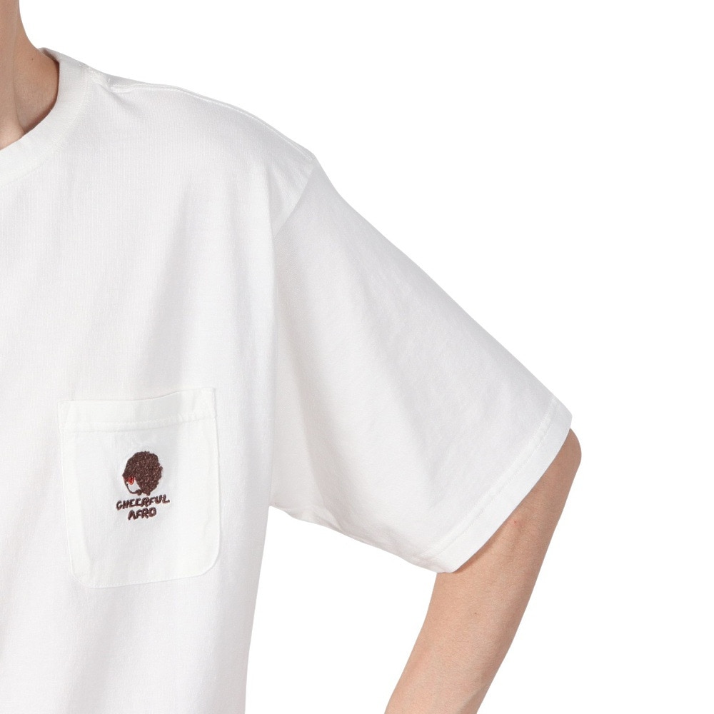 クリフメイヤー（KRIFF MAYER）（メンズ、レディース）アフロくん 半袖ポケTシャツ サボテン 2357801:5:OFF