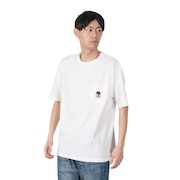 (メンズ、レディース)アフロくん 半袖ポケTシャツ サボテン 2357801