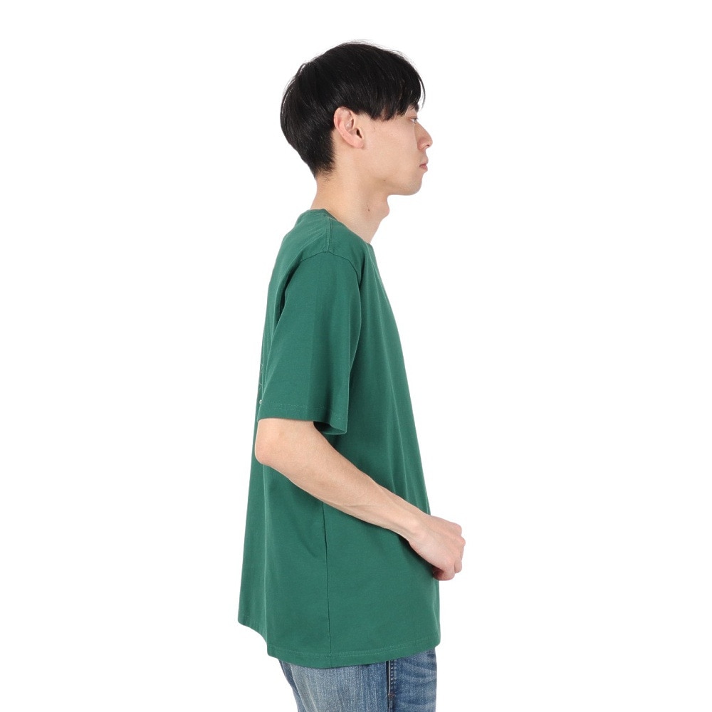 クリフメイヤー（KRIFF MAYER）（メンズ、レディース）アフロくん 半袖ポケTシャツ サボテン 2357801:65:GREEN