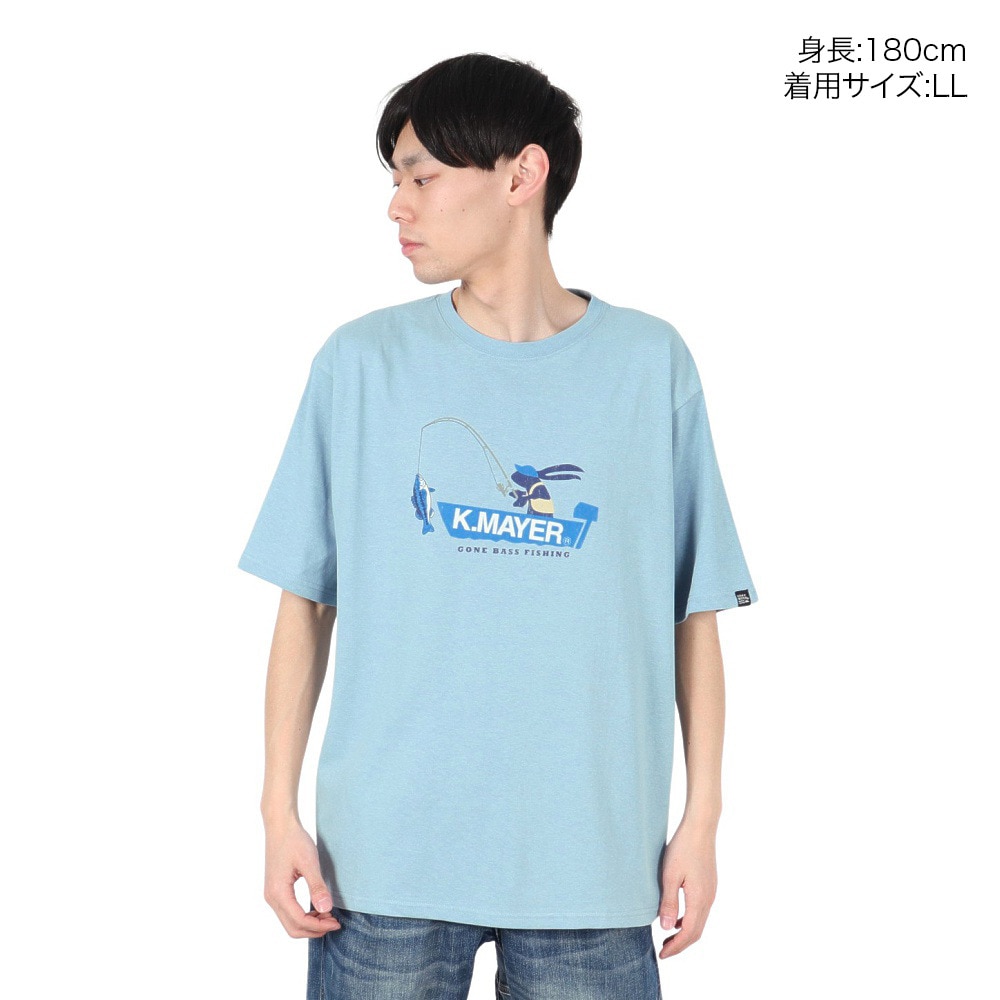 クリフメイヤー（KRIFF MAYER）（メンズ）ウェットプロテクト 半袖Tシャツ 釣り 2357806:70:SAX